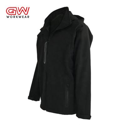 China OEM Factory Direct Breathable Winter Men's Outdoor Rise Clothing Waterproof Anorak Black Shell Fleece Jacket Molle for sale