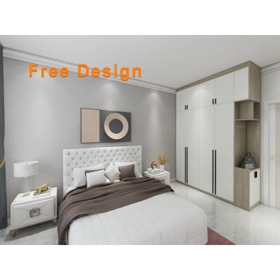 China (Size) Factory Customized Bedroom Sets Adjustable Modern Design Wooden Bedroom Furniture Set Large Queen Size for sale