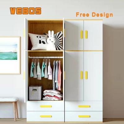 China Full Customized Factory Adjustable Free Design (Size) Children's Cabinets Kids Wardrobe and Clothes Storage Cabinet Children Play Kids Cabinets for sale