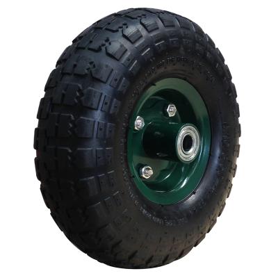 China China Manufacturer of Rubber Wheel (4.10/3.50-4) - Green Steel Rim for sale