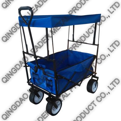 China Folding Utility Wagon with Canopy & Wide PU Wheel - TC1011 T - Wide PU for sale