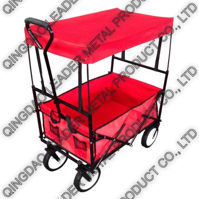 China Folding Utility Wagon with Canopy & Straight Handle - TC1011 T for sale