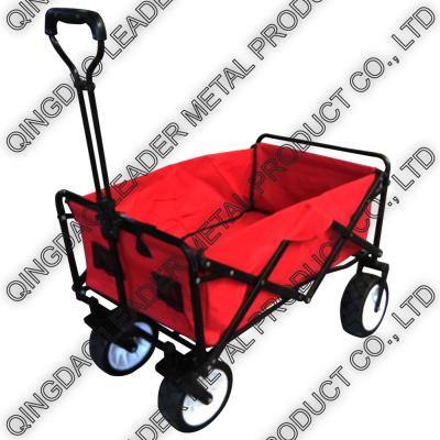 China Folding Utility Wagon with Wide PU Wheel & Expanded Handle  - TC1011WD E - Wide Pu for sale