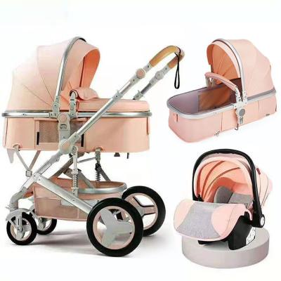 China Travel Trolley Cheap Multi Function Reversible Folding Red Baby Stroller For Baby for sale