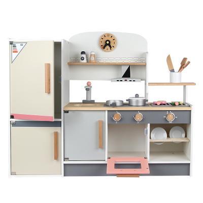 China Wooden Children Play Room Kitchen Room Props Cooking Experience Girl's Boy's Toys Gift For Children Kitchen Simulation Wooden Set Toys for sale