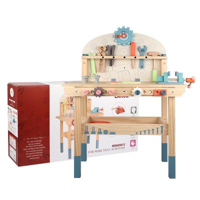 China MODEL TOY DIY Wooden Kids Drill Screw Nut Puzzles Toys 3D Puzzle Toys Tool Drill Disassembly Assembly Kids Drill With Wooden Frame for sale