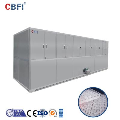 China 10Ton/24h Hotel Cube Ice Machine CV10000 Cube Ice Maker With PLC Controller for sale