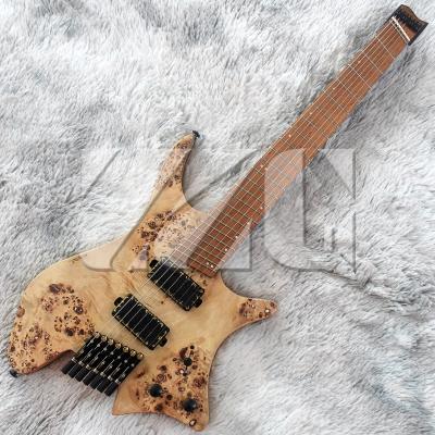 China Wholesale Environmental High Quality Custom String Krait Materials Headless Electric Guitar 7 String Fanned Fret OEM Guitar Factory Outlet for sale