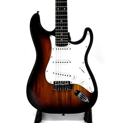 China New Arrival 6 String Environmental Electric Guitar Sunburst Color Cheap Krait Materials OEM Guitar for sale