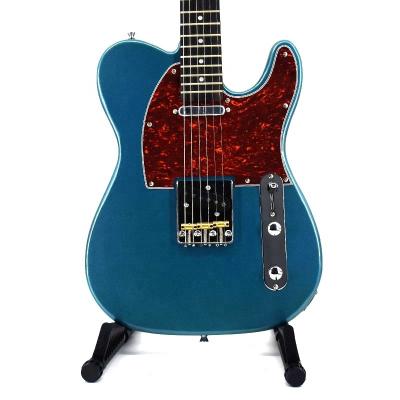 China Good color guitar string OEM color guitar string Krait 6 shipping flame maple guitar basswood body top neck tele blue ectric environmental maple for sale