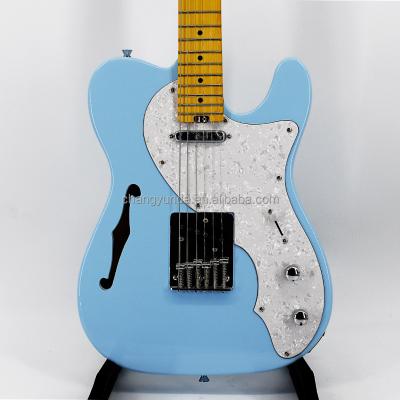 China OEM Guitar Basswood Body Maple Neck Factory Outlet Factory Outlet Krait 6 String Materials Environmental Blue Electric Guitar Blue Color Tele Fast Shipping for sale