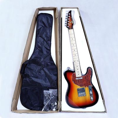 China Environmental materials ZLG 6 string electric guitar Sunburst colorWholesale basswood body maple neck alnico take Korean OEMguitar material for sale