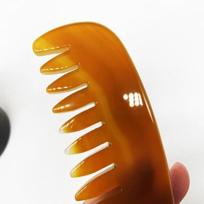 China 2022 New Product Customized Logo Skin Care Jade Roller Gua Sha 2022 Simple Long Lasting Natural Head Massage Jade Comb Beauty Hair Care Tools 100% Operation New Product for sale