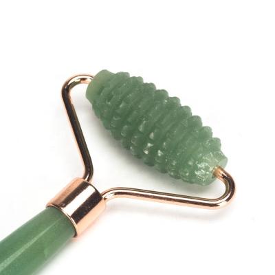 China Jade Roller New Jade Roller Double Arm Facial Beauty Tool Side Natural Brazilian Facial Roller for sale