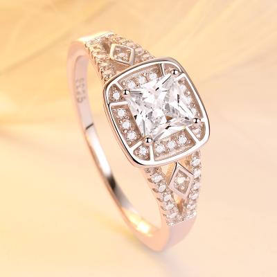 China Square Diamond Ring By SKA Jewelry FASHIONABLE Hot Sale Royal Jewelry for sale