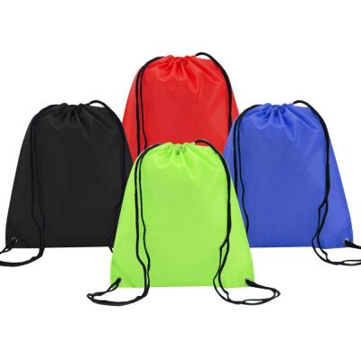 China Eco-Friendly Backpack Drawstring Nylon Folding Shoulder Tote Sack Bags for Picnic Gym Sport Beach Holiday School Home Travel Storage Use for sale