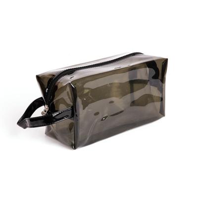 China Eco-friendly Transparent PVC Toiletry Bag With Zipper Waterproof Makeup Cosmetic Bag Cosmetic Bag, Small for sale