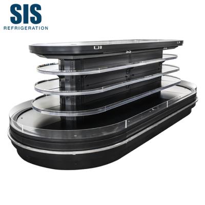 China Semi-Multideck Commercial Island Style Round Single-temperature Supermarket Refrigeration Equipment Open Size 1500mm Series - Remote Type for sale