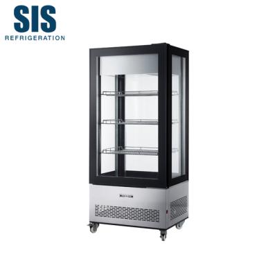 China Single-temperature Commercial Supermarket Refrigeration Equipment Triple Layered Glass Showcase Display Ice Cream Freezer for sale