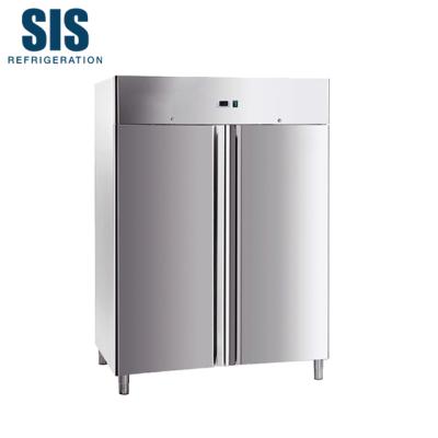 China CFC Free Foaming Refrigeration Equipment Refrigerator Freezer Straight Depth 730/810 Series Commercial Solid Stainless Steel Double Door for sale