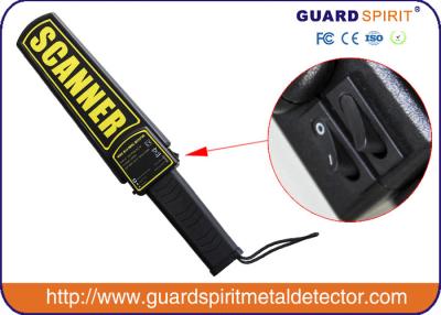 China Super Handheld Metal Detector Wand , Hand Held Body Scanner for Security for sale