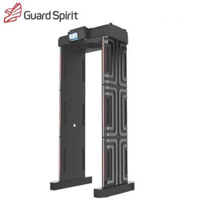 China 18 Zones LCD Screen IP54 Walkthrough Metal Detector door frame With backup battery for sale