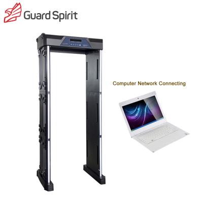 China Sports Stadium Inspection Foldable Portable Metal Detector Body Scanner 355 Level Sensitivity for sale