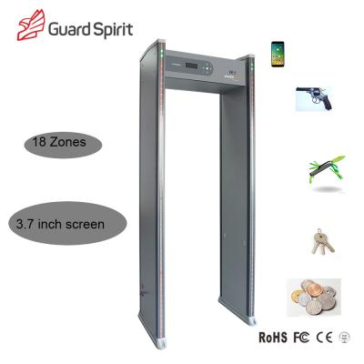 China LCD Display Door Frame Metal Detector 18 Zone Low Consume For Security for sale