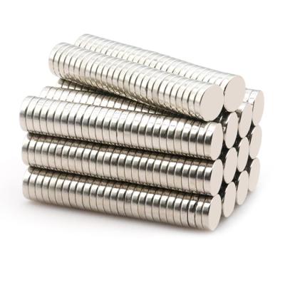 China Industrial Strong Magnets D9.5*2mm N35 NdFeB Universal Strong Magnet Cylinder N35-N52 Disk Magnetic for sale