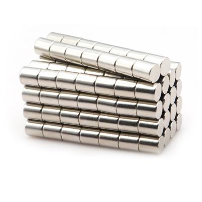 China Industrial Strong Magnet D7*8mm N35 NdFeB Magnet Cylinder N35-N52Various Sizes Of Magnets In Stock for sale