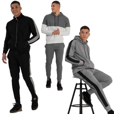 China Custom Viable Track Men's Casual Jogging Suits Sportswear Set Cotton Unisex Men Sweat Suits Sweatsuit Tracksuit Men Tracksuit for sale