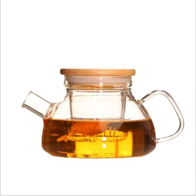 China Viable Multifunctional Glass Teapot 800ml for Making Tea and Boiling Tea Glass Pot for Oven Glass Electromagnetic Pot for Gas Stove for sale