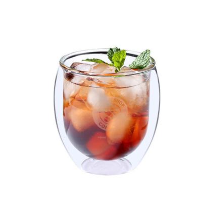 China Sustainable Heat Resistant Double Wall Borosilicate Mugs High Capacity Glass Cup With Straw for sale