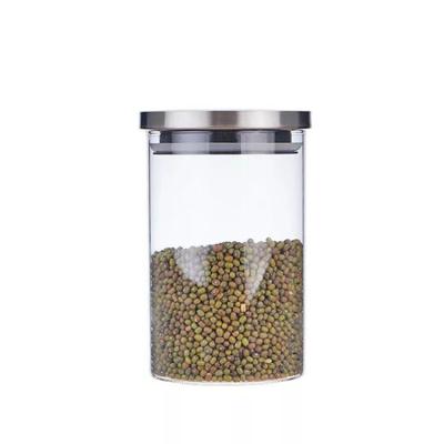 China High Quality Clear Glass Jar Borosilicate Glass Storage Heat Resistant Jar for sale