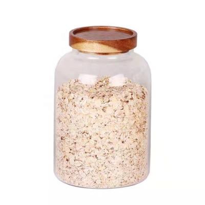 China Modern Clear Glass Airtight Glass Candy Jar Food Grade Jar Storage Jar High Borosilicate for sale