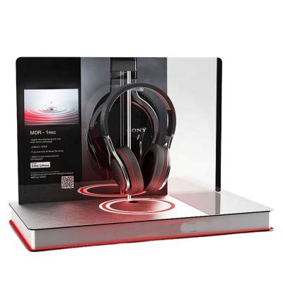 China Earphone Stand Customized Counter Display Stand Headphone Earphone Display Rack Gaming Headset Acrylic Stand for sale