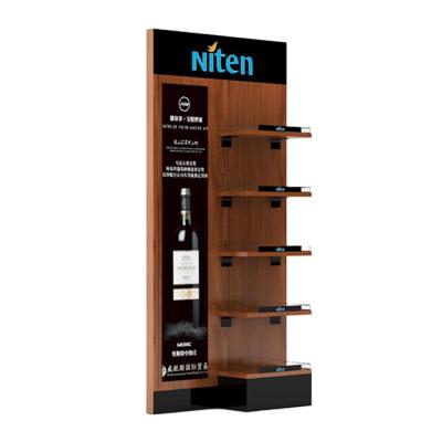 China High Quality Wooden Wine Rack Design Wine Shelf Wine Bottle Beer Display Rack for sale