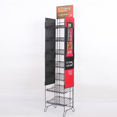 China Metal Potato Chips Rack Display Stand Promotion Floor Display Promotion Floor Stand for sale