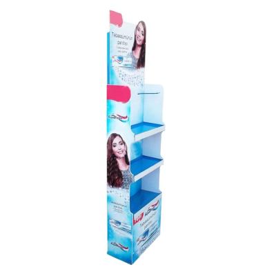 China With Poster Back Board Customized PVC Poster Board Metal Floor Toothbrush Back Display Stand for sale