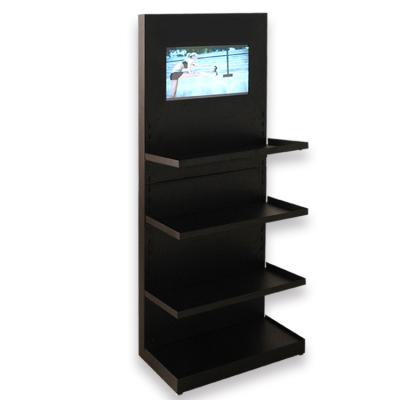 China Floor Display Customized Metal Floor With LCD HDTV Video Sports Products Electronic Display Stand for sale