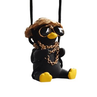 China Decorate New Fashion Hip Hop Trendy Swing Duck Car Decoration Accessories Pendant Pendant for sale