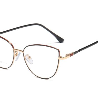 China Latest Modern Metal Optical Glass Metal Frame Fashionable Female Models China Metal Frame for sale