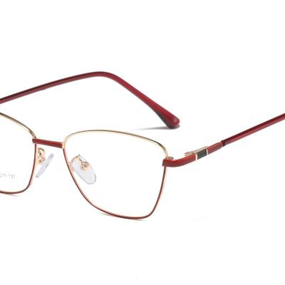 China Modern Female Personality Anti-bruising Glass Polygonal Optical Myopic Frame for sale