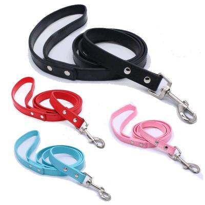 China Advance Custom Waterproof Adjustable Luxury Walk Durable Pvc Soft Designer Small Stocked Dog Collar Leashes Set for sale