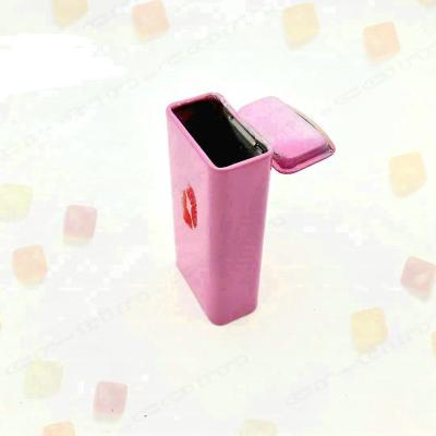 China Recycled Materials Certified Child Resistant Rectangular Hinged Mints Tin Box With Airtight Shrink Wrap for sale