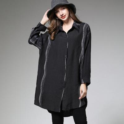 China Wholesale High Quality QUICK DRY Simple Loose Coat Fashion Full Jacket Ladies' Slim Breasted Shirts for sale