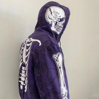 China Wholesale Anti-Wrinkle Design Fashion New Men Rock The Skeleton Hoodies Hip Hop Skulls Punk Rock Streetwear Hoodies for sale