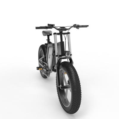 China New Arrival Fat Bike Electric Aluminum Alloy Beach Snow Bike 20in Tire For All Roads With Day Lights Electric Folding Electric Bike Hybrid Bike for sale