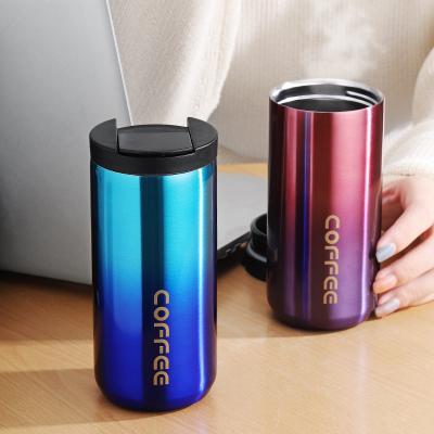 China 20oz Color Double Wall Stainless Steel Sustainable Lean Vacuum Insulated Coffee Tumbler Cup for sale