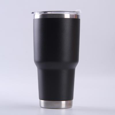 China Cheap Price Viable 30oz 20oz Double Wall Insulation Coffee Travel Mugs Stainless Steel Tumblers Curve Wine Tumbler With Lid for sale